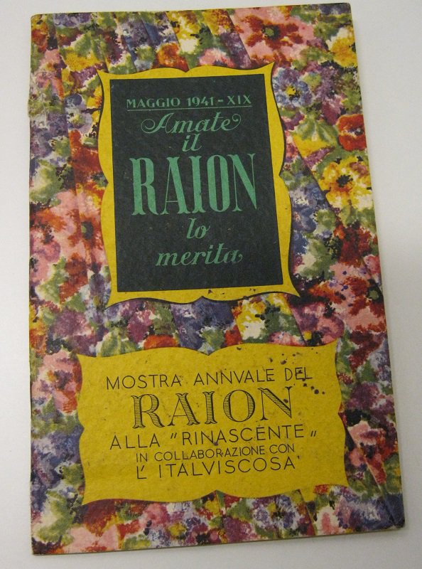 Maggio 1941. Amate il raion lo merita. 350 nomi femminili e il loro significato. I doni, le virtù, le novità del raion. Omaggio della Rinascente e dell'Italviscosa